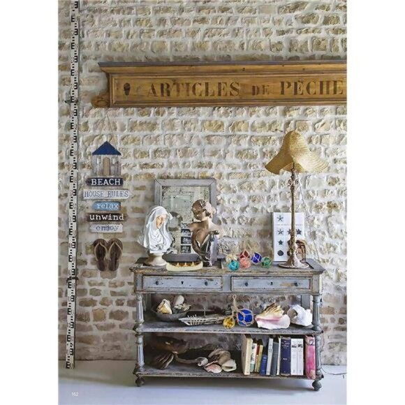 Nautical Beach Wall Decor Flip Flop Sign Coastal Bathroom Hanging Plaque - Picture 6 of 7